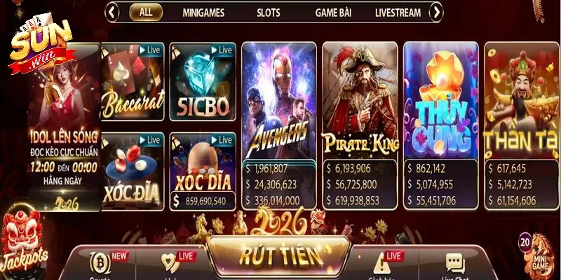 Sunwin | Thương Hiệu Giải Trí Trực Tuyến Tuyệt Đỉnh 2 Giao diện được sắp xếp và bố trí một cách khoa học có logics